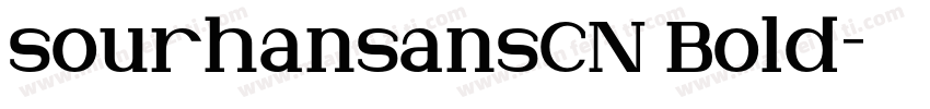 sourhansansCN Bold字体转换